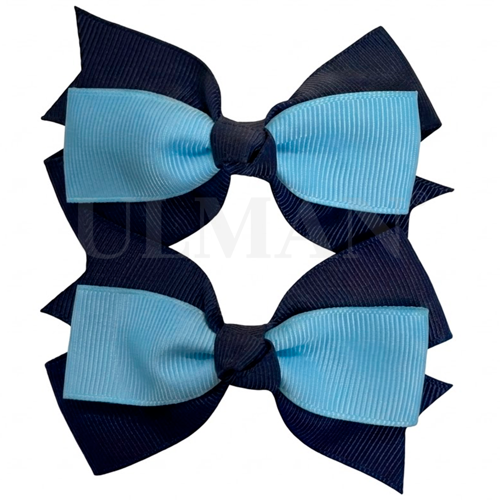 Gancho Con Clip Azul + Celeste