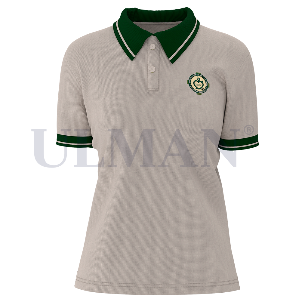 Polo Camisero Manga Corta de Dama Santa Rita